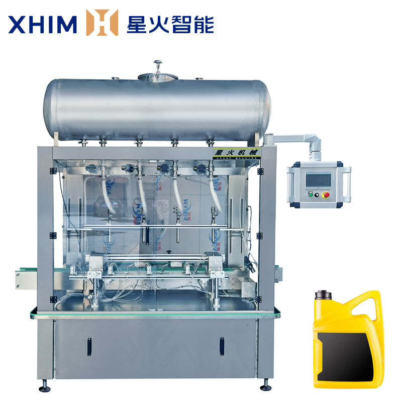 自動化四頭稱重灌裝機(jī)-液體智能灌